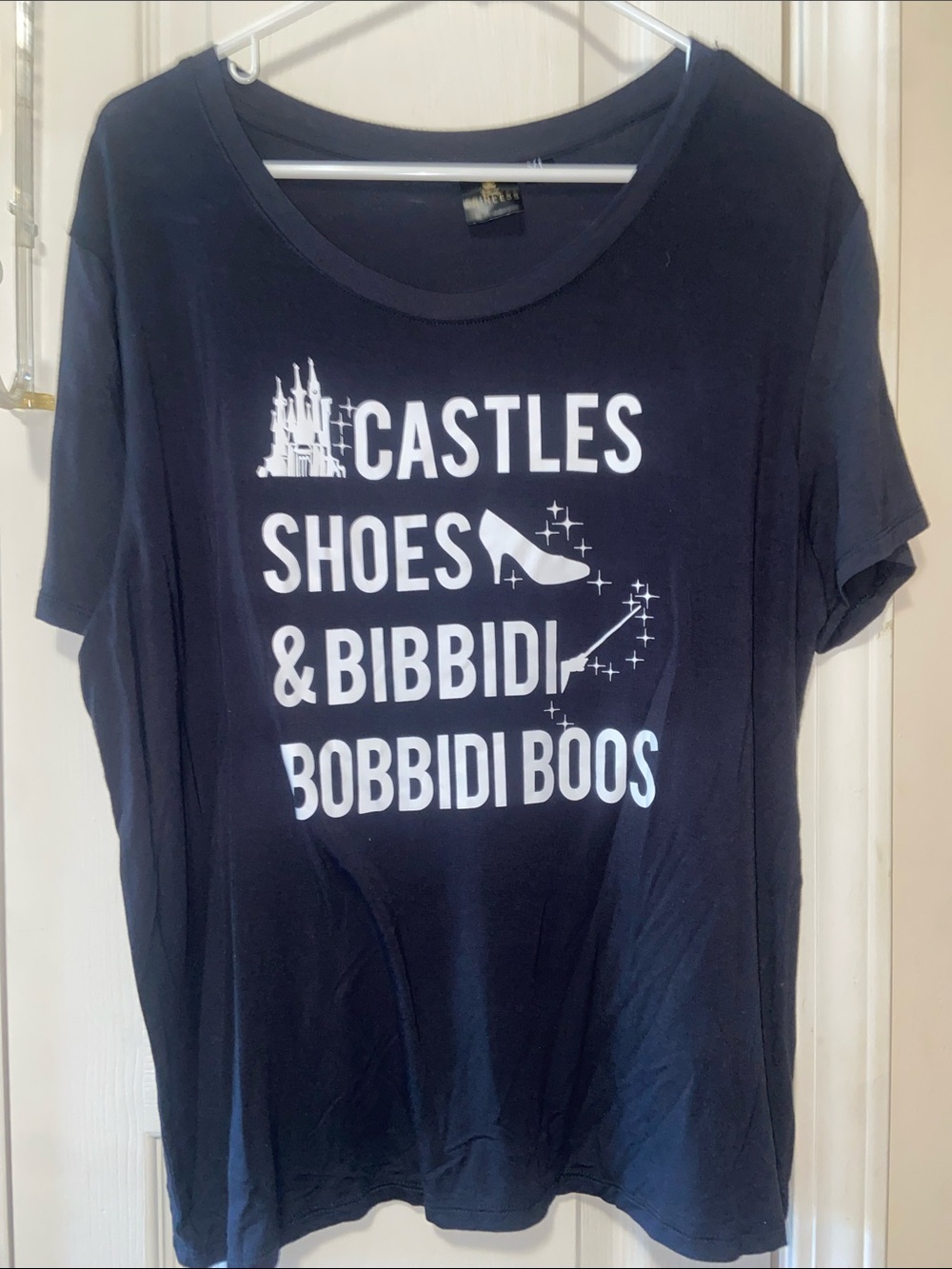 Disney Black Graphic Tee - Castles Shoes & Bibbidi Design